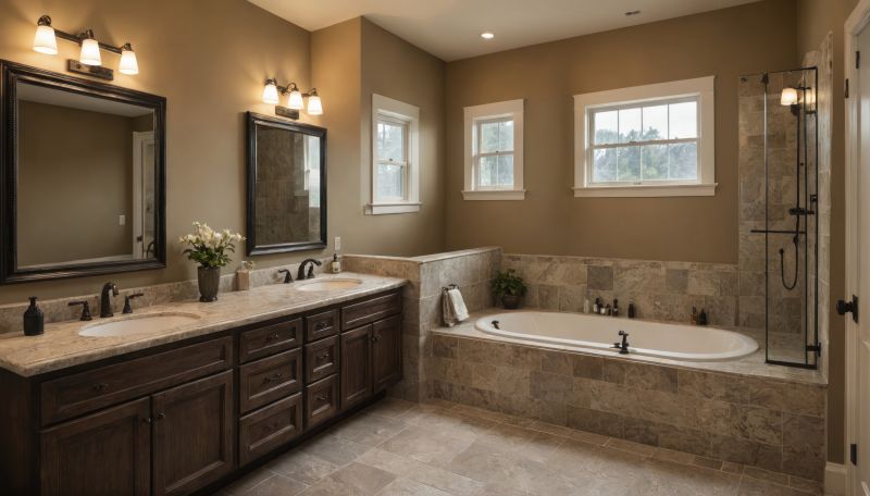 Spacious Master Bath Layout